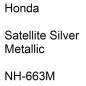 Preview: Honda, Satellite Silver Metallic, NH-663M.